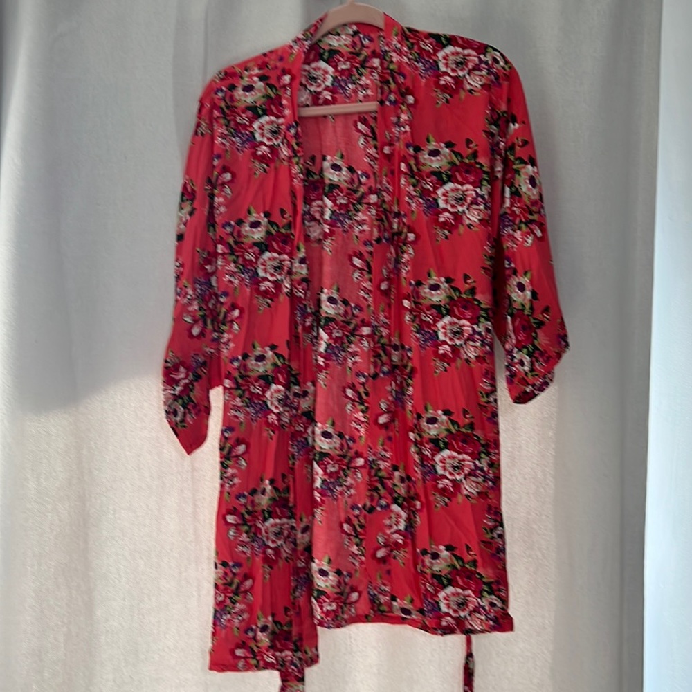 Floral Bathrobe
